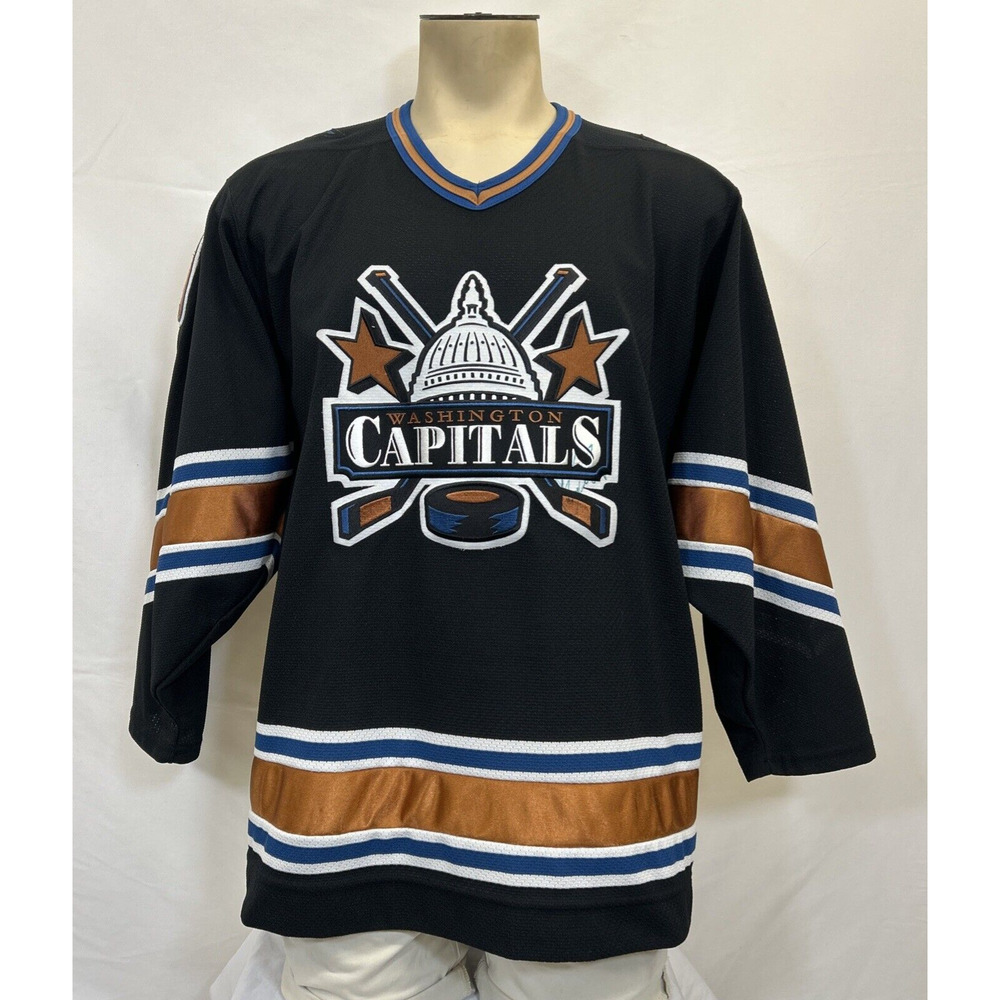 Koho Washington Capitals NHL Autographed Hockey Jersey Adult Medium #20 LANG FS